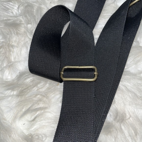 KAVU Crossbody Bag Gray Black Canvas Aztec Print Adjustable Strap - Picture 10 of 16